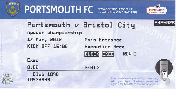 Portsmouth FC v Bristol City FC